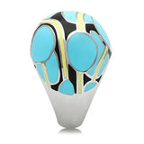 TK249 - High polished (no plating) Stainless Steel Ring with No Stone - Alamode - Flyclothing LLC