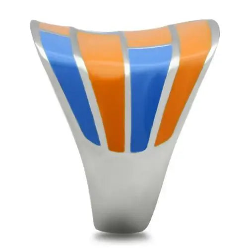 TK254 - High polished (no plating) Stainless Steel Ring with No Stone - Alamode - Flyclothing LLC