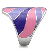 TK256 - High polished (no plating) Stainless Steel Ring with No Stone - Alamode