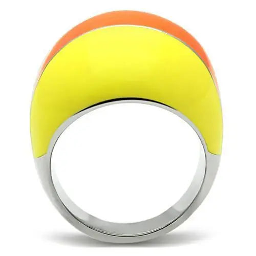 TK257 - High polished (no plating) Stainless Steel Ring with No Stone - Alamode - Flyclothing LLC