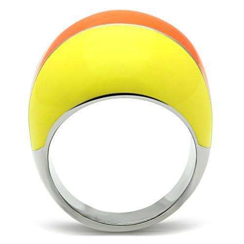 TK257 - High polished (no plating) Stainless Steel Ring with No Stone - Alamode - Flyclothing LLC