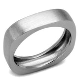 TK2668 - High polished (no plating) Stainless Steel Ring with No Stone - Alamode