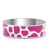 TK289 - High polished (no plating) Stainless Steel Bangle with No Stone - Alamode - Flyclothing LLC
