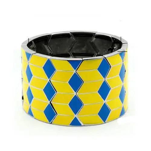 TK295 - High polished (no plating) Stainless Steel Bracelet with No Stone - Alamode - Flyclothing LLC