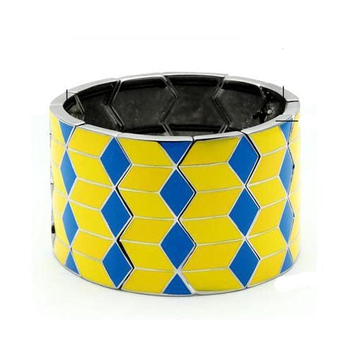 TK295 - High polished (no plating) Stainless Steel Bracelet with No Stone - Alamode