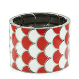 TK296 - High polished (no plating) Stainless Steel Bracelet with No Stone - Alamode - Flyclothing LLC