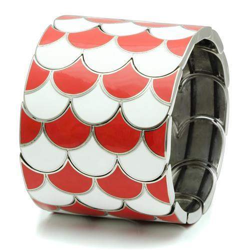 TK296 - High polished (no plating) Stainless Steel Bracelet with No Stone - Alamode - Flyclothing LLC