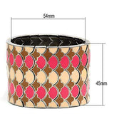 TK297 - High polished (no plating) Stainless Steel Bracelet with No Stone - Alamode - Flyclothing LLC