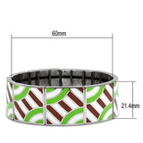 TK298 - High polished (no plating) Stainless Steel Bracelet with No Stone - Alamode