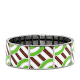 TK298 - High polished (no plating) Stainless Steel Bracelet with No Stone - Alamode