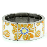 TK300 - High polished (no plating) Stainless Steel Bracelet with No Stone