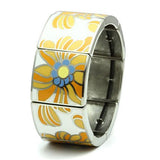TK300 - High polished (no plating) Stainless Steel Bracelet with No Stone - Alamode
