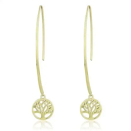 TK3149 - IP Gold(Ion Plating) Stainless Steel Earrings with No Stone - Alamode - Flyclothing LLC