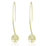 TK3149 - IP Gold(Ion Plating) Stainless Steel Earrings with No Stone - Alamode