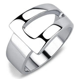 TK3438 - High polished (no plating) Stainless Steel Ring with No Stone - Alamode - Flyclothing LLC