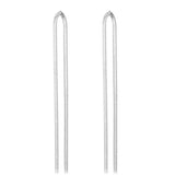 TK3530 - High polished (no plating) Stainless Steel Earrings with No Stone