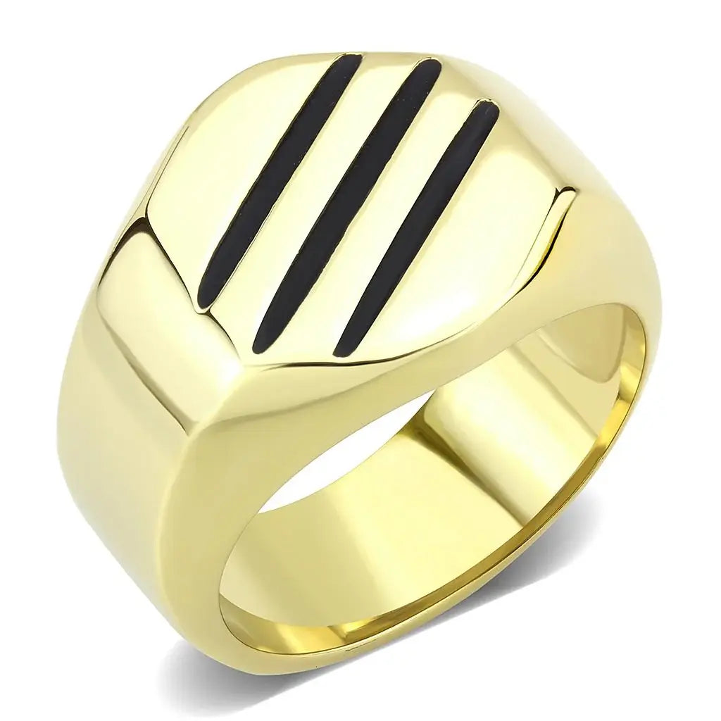 TK3598 - IP Gold(Ion Plating) Stainless Steel Ring with No Stone - Alamode - Flyclothing LLC