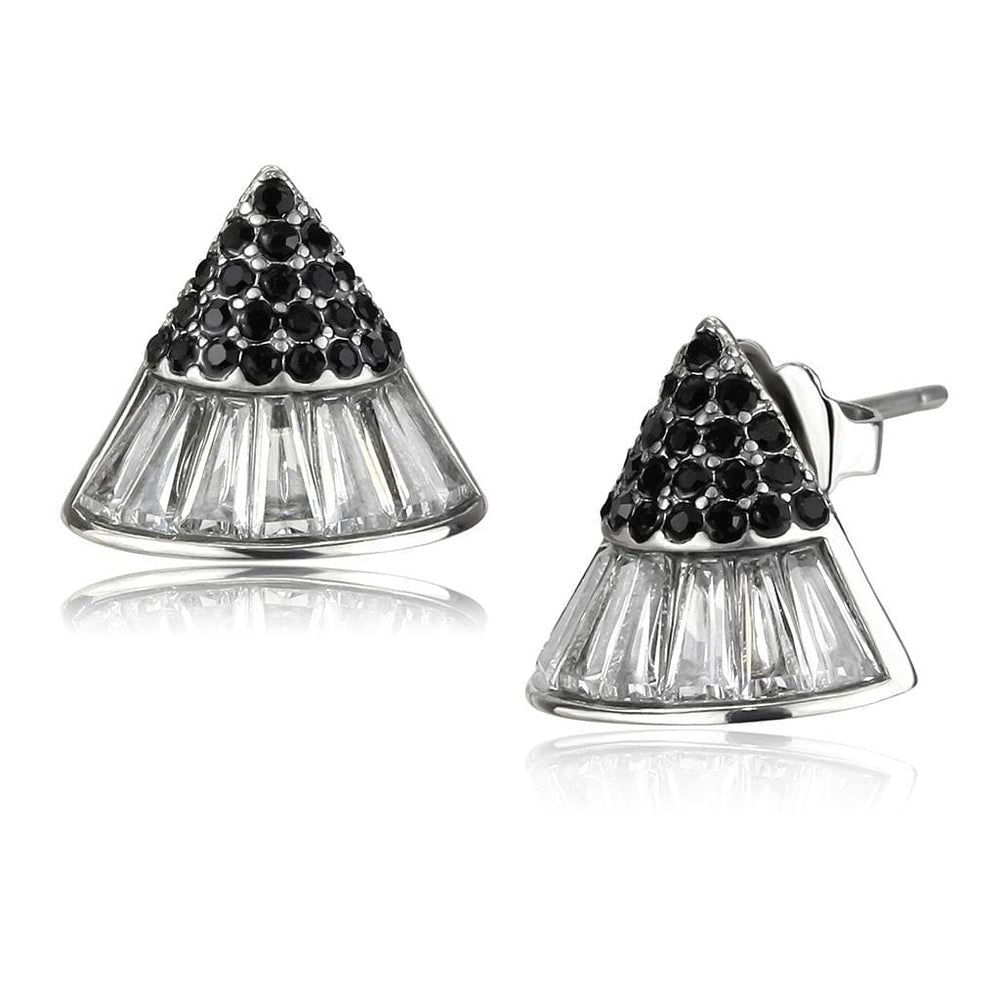 TK3613 - No Plating Stainless Steel Earrings with AAA Grade CZ  in Clear - Alamode