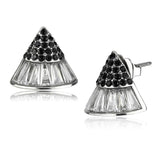 TK3613 - No Plating Stainless Steel Earrings with AAA Grade CZ  in Clear - Alamode