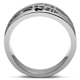 TK382 - High polished (no plating) Stainless Steel Ring with No Stone - Alamode