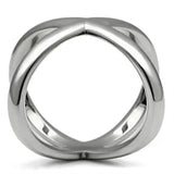 TK395 - High polished (no plating) Stainless Steel Ring with No Stone - Alamode - Flyclothing LLC