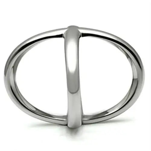 TK395 - High polished (no plating) Stainless Steel Ring with No Stone - Alamode - Flyclothing LLC