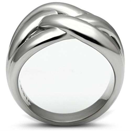TK396 - High polished (no plating) Stainless Steel Ring with No Stone - Alamode - Flyclothing LLC