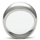 TK397 - High polished (no plating) Stainless Steel Ring with No Stone - Alamode - Flyclothing LLC