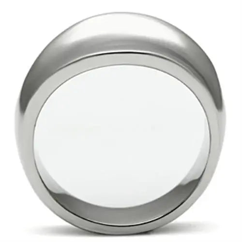 TK397 - High polished (no plating) Stainless Steel Ring with No Stone - Alamode - Flyclothing LLC