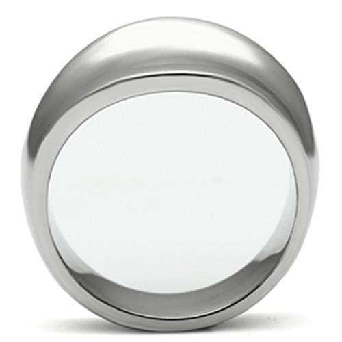 TK397 - High polished (no plating) Stainless Steel Ring with No Stone - Alamode - Flyclothing LLC