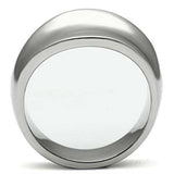 TK397 - High polished (no plating) Stainless Steel Ring with No Stone - Alamode - Flyclothing LLC
