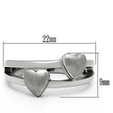 TK398 - High polished (no plating) Stainless Steel Ring with No Stone - Alamode
