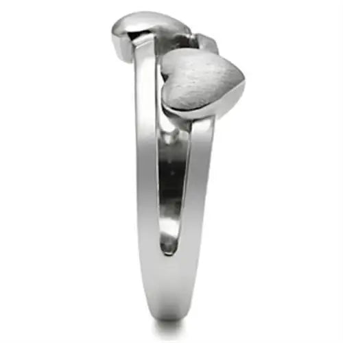 TK398 - High polished (no plating) Stainless Steel Ring with No Stone - Alamode - Flyclothing LLC