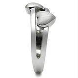 TK398 - High polished (no plating) Stainless Steel Ring with No Stone - Alamode - Flyclothing LLC