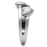 TK398 - High polished (no plating) Stainless Steel Ring with No Stone - Alamode