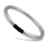 TK404 - High polished (no plating) Stainless Steel Bangle with No Stone - Alamode