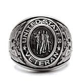TK414704 - High polished (no plating) Stainless Steel Ring with Epoxy in Jet - Alamode - Flyclothing LLC