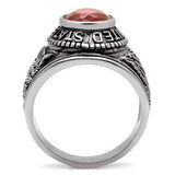 TK414706 - High-Polished Stainless Steel Ring with Synthetic Synthetic Glass in Siam - Alamode - Flyclothing LLC