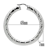 TK415 - High polished (no plating) Stainless Steel Earrings with No Stone - Alamode - Flyclothing LLC