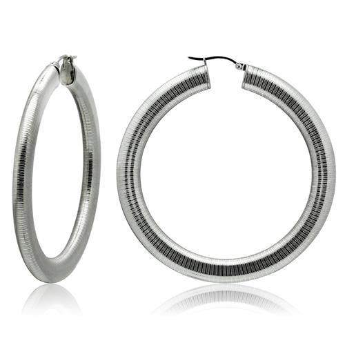 TK417 - High polished (no plating) Stainless Steel Earrings with No Stone - Alamode - Flyclothing LLC