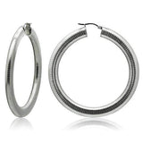 TK417 - High polished (no plating) Stainless Steel Earrings with No Stone - Alamode - Flyclothing LLC