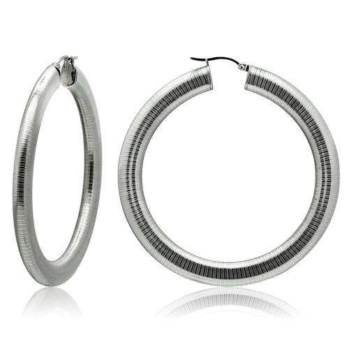 TK417 - High polished (no plating) Stainless Steel Earrings with No Stone - Alamode - Flyclothing LLC