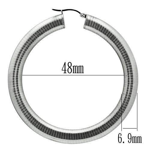 TK417 - High polished (no plating) Stainless Steel Earrings with No Stone - Alamode - Flyclothing LLC