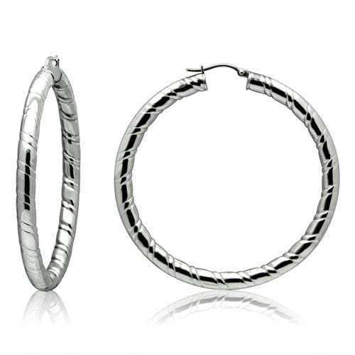 TK419 - High polished (no plating) Stainless Steel Earrings with No Stone - Alamode - Flyclothing LLC
