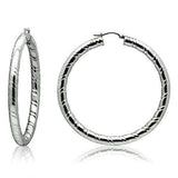 TK419 - High polished (no plating) Stainless Steel Earrings with No Stone - Alamode - Flyclothing LLC