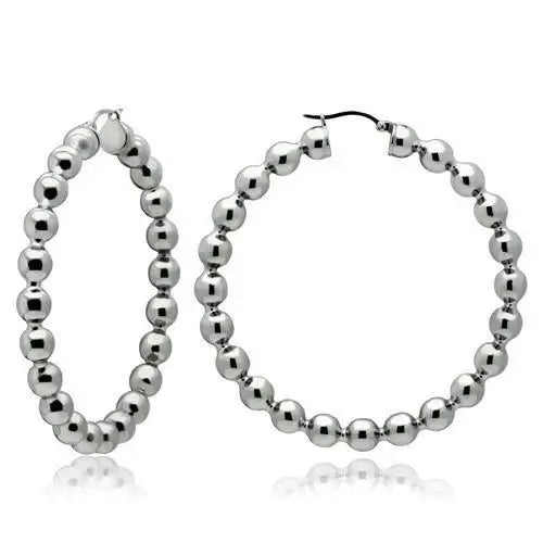 TK421 - High polished (no plating) Stainless Steel Earrings with No Stone - Alamode - Flyclothing LLC