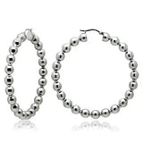 TK421 - High polished (no plating) Stainless Steel Earrings with No Stone - Alamode - Flyclothing LLC