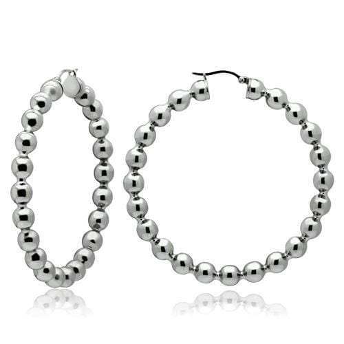 TK421 - High polished (no plating) Stainless Steel Earrings with No Stone - Alamode - Flyclothing LLC