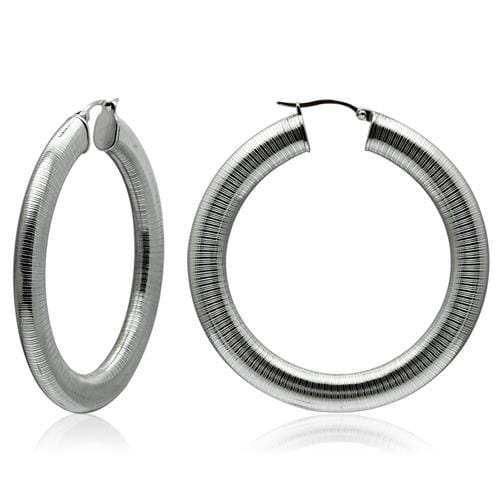 TK422 - High polished (no plating) Stainless Steel Earrings with No Stone - Alamode - Flyclothing LLC