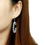 TK429 - High polished (no plating) Stainless Steel Earrings with No Stone - Alamode - Flyclothing LLC